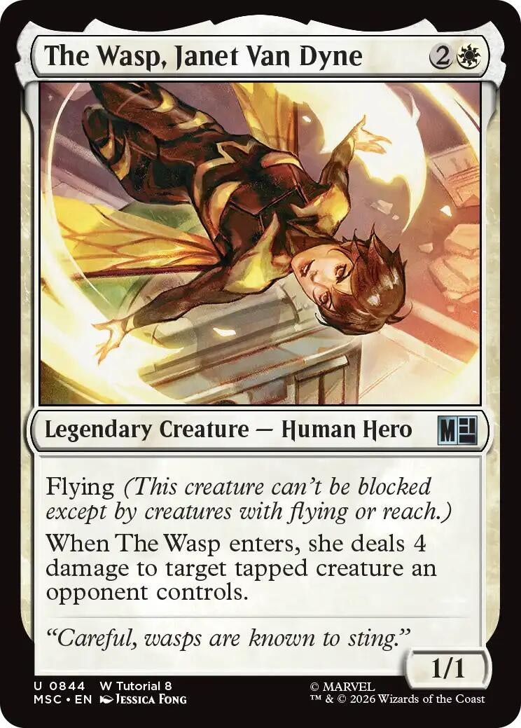 Image for The Wasp, Janet Van Dyne (0844) (844) (Commander: Marvel Super Heroes) (MSC) - Magic: The Gathering