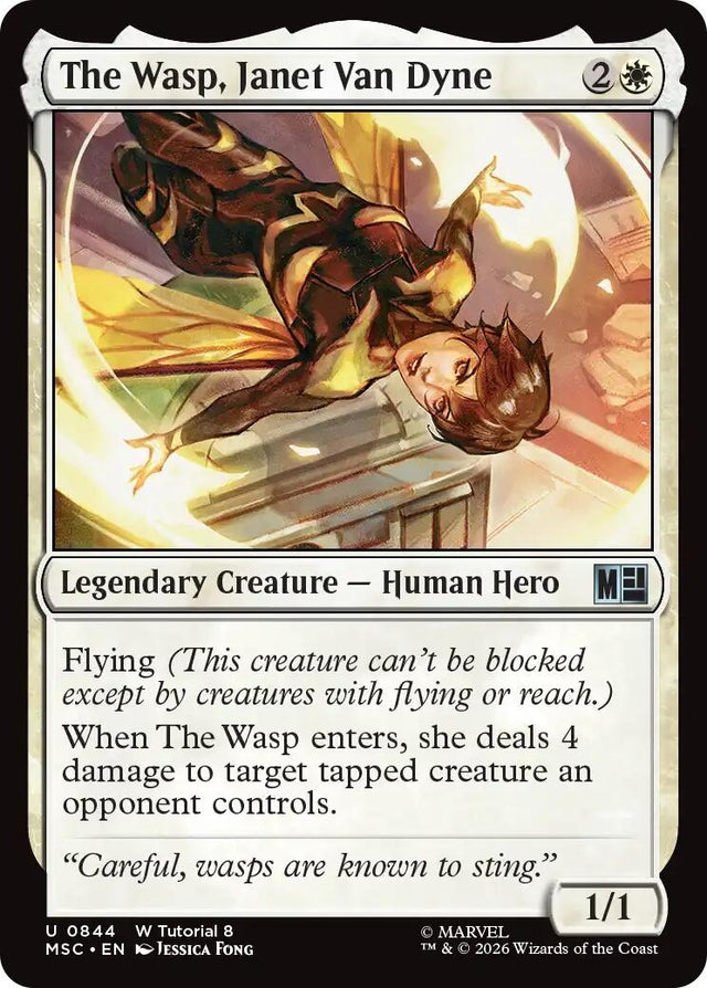 Image for The Wasp, Janet Van Dyne (0844) (844) (Commander: Marvel Super Heroes) (MSC) - Magic: The Gathering