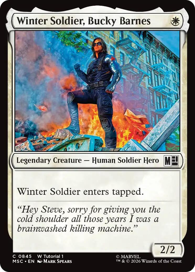 Image for Winter Soldier, Bucky Barnes (0845) (845) (Commander: Marvel Super Heroes) (MSC) - Magic: The Gathering