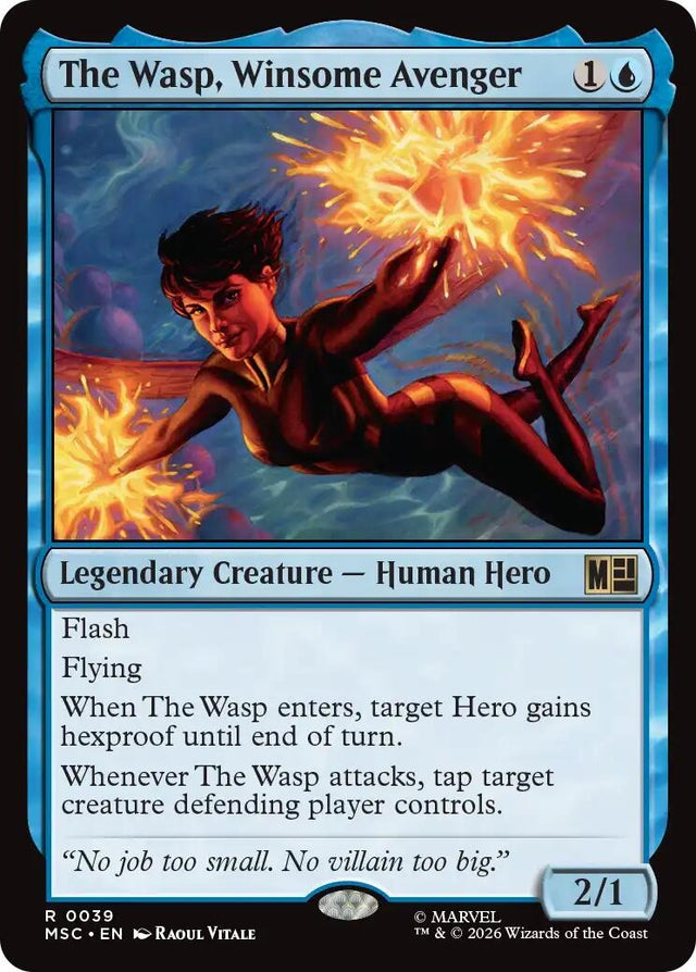 Image for The Wasp, Winsome Avenger (39) (Commander: Marvel Super Heroes) (MSC) - Magic: The Gathering