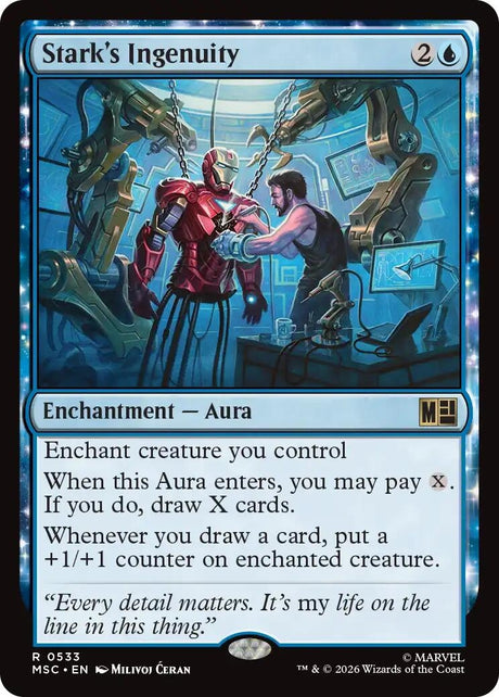 Image for Stark's Ingenuity (533) (Foil) (Commander: Marvel Super Heroes) (MSC) - Magic: The Gathering