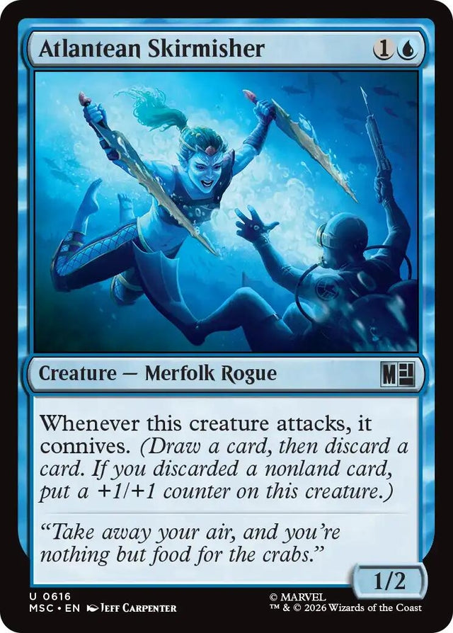 Image for Atlantean Skirmisher (616) (Commander: Marvel Super Heroes) (MSC) - Magic: The Gathering