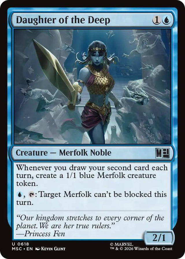 Image for Daughter of the Deep (618) (Foil) (Commander: Marvel Super Heroes) (MSC) - Magic: The Gathering