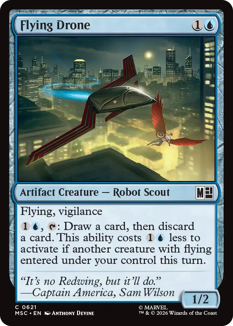 Image for Flying Drone (621) (Commander: Marvel Super Heroes) (MSC) - Magic: The Gathering