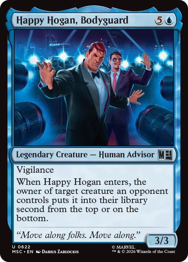 Image for Happy Hogan, Bodyguard (622) (Commander: Marvel Super Heroes) (MSC) - Magic: The Gathering