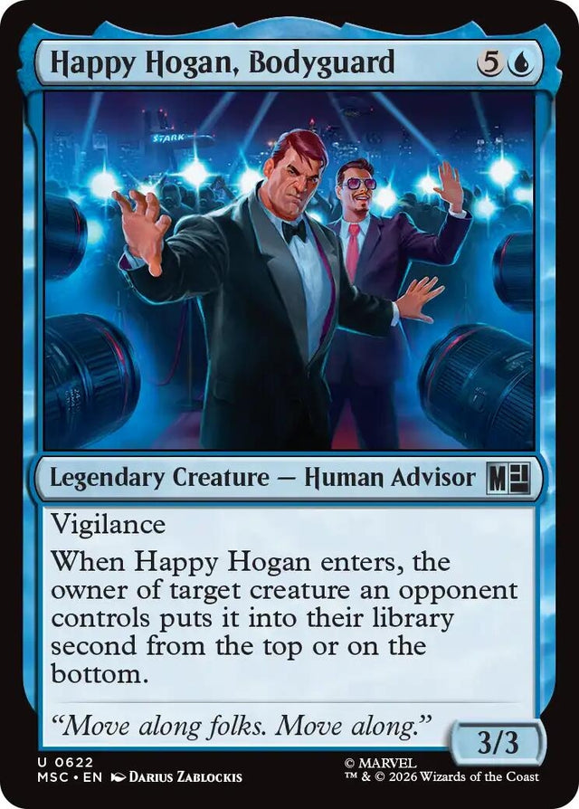 Image for Happy Hogan, Bodyguard (622) (Foil) (Commander: Marvel Super Heroes) (MSC) - Magic: The Gathering