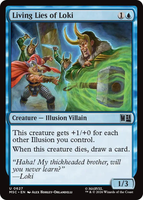 Image for Living Lies of Loki (627) (Commander: Marvel Super Heroes) (MSC) - Magic: The Gathering