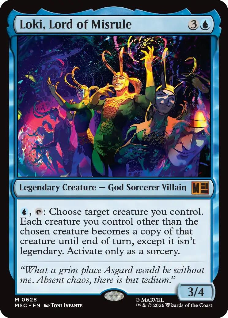 Image for Loki, Lord of Misrule (628) (Foil) (Commander: Marvel Super Heroes) (MSC) - Magic: The Gathering