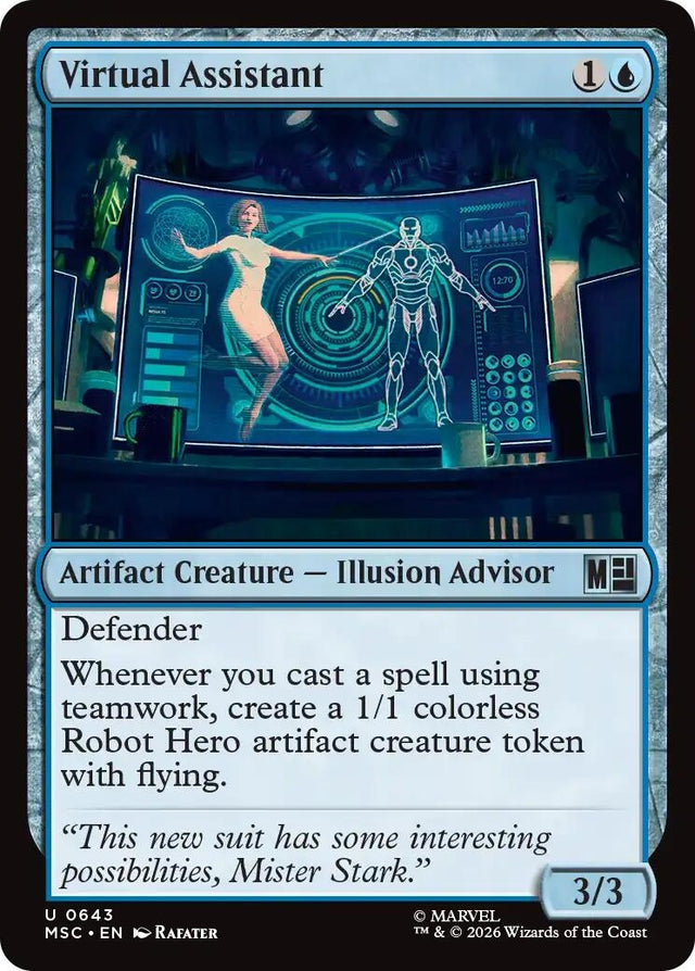 Image for Virtual Assistant (643) (Foil) (Commander: Marvel Super Heroes) (MSC) - Magic: The Gathering