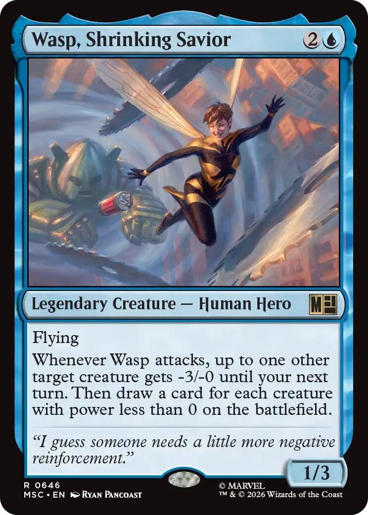 Image for Wasp, Shrinking Savior (646) (Commander: Marvel Super Heroes) (MSC) - Magic: The Gathering