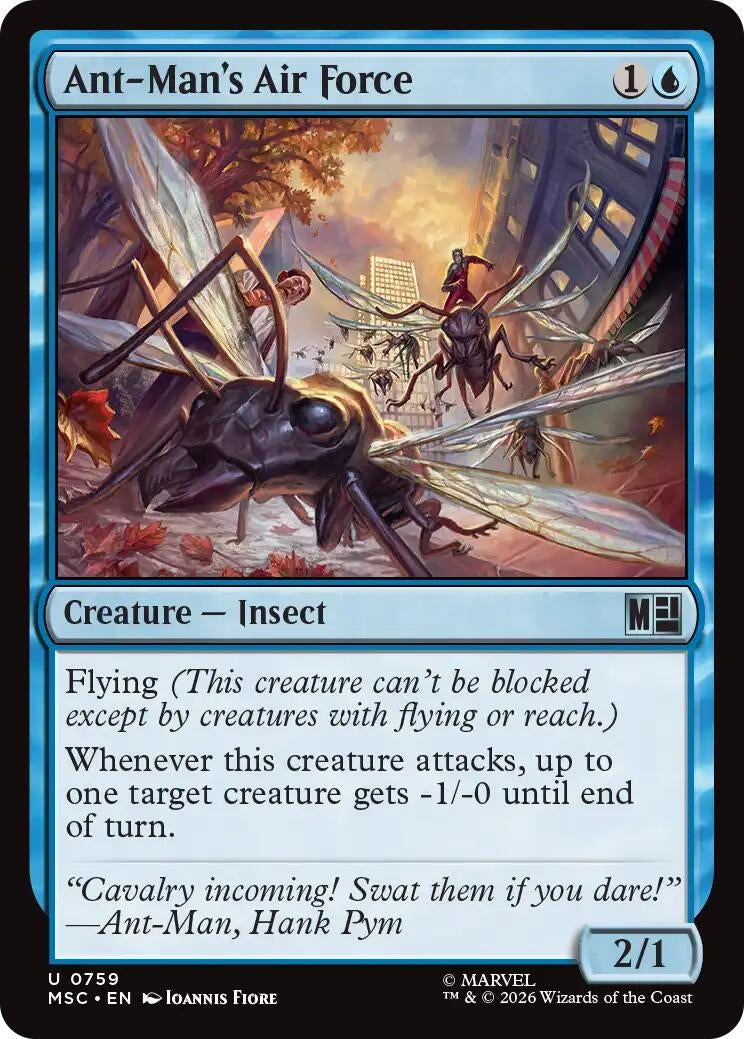 Image for Ant-Man's Air Force (759) (Commander: Marvel Super Heroes) (MSC) - Magic: The Gathering