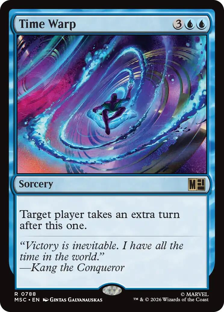 Image for Time Warp (788) (Commander: Marvel Super Heroes) (MSC) - Magic: The Gathering