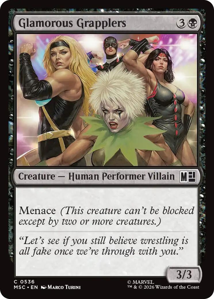 Image for Glamorous Grapplers (536) (Commander: Marvel Super Heroes) (MSC) - Magic: The Gathering