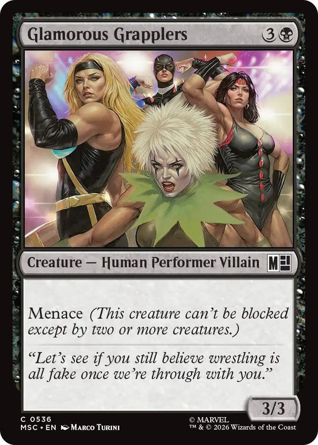 Image for Glamorous Grapplers (536) (Commander: Marvel Super Heroes) (MSC) - Magic: The Gathering