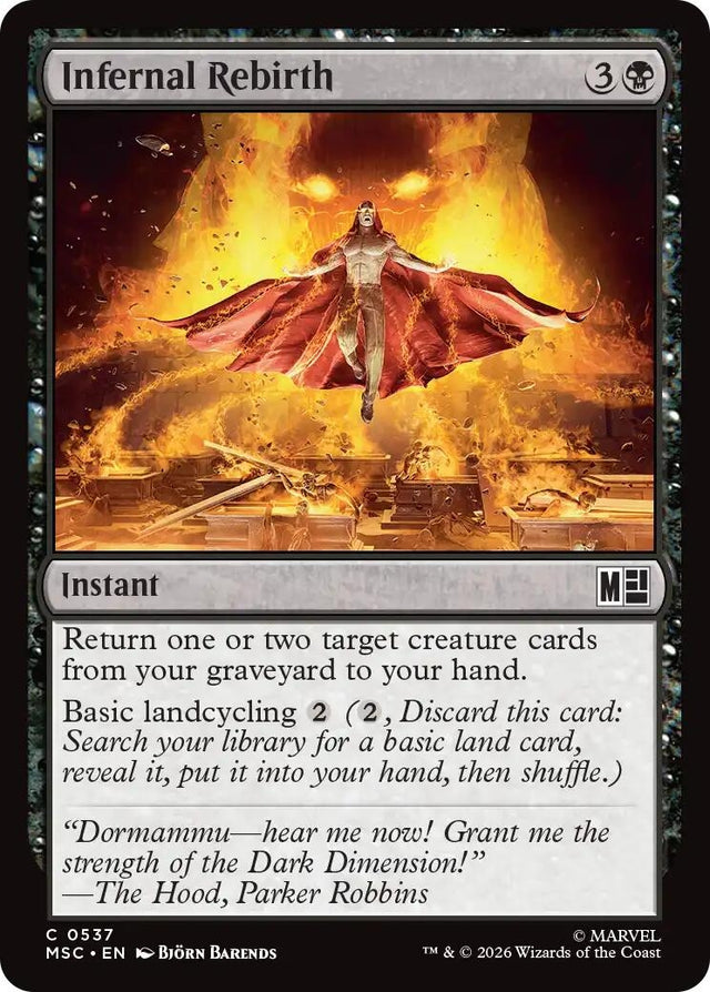 Image for Infernal Rebirth (537) (Foil) (Commander: Marvel Super Heroes) (MSC) - Magic: The Gathering