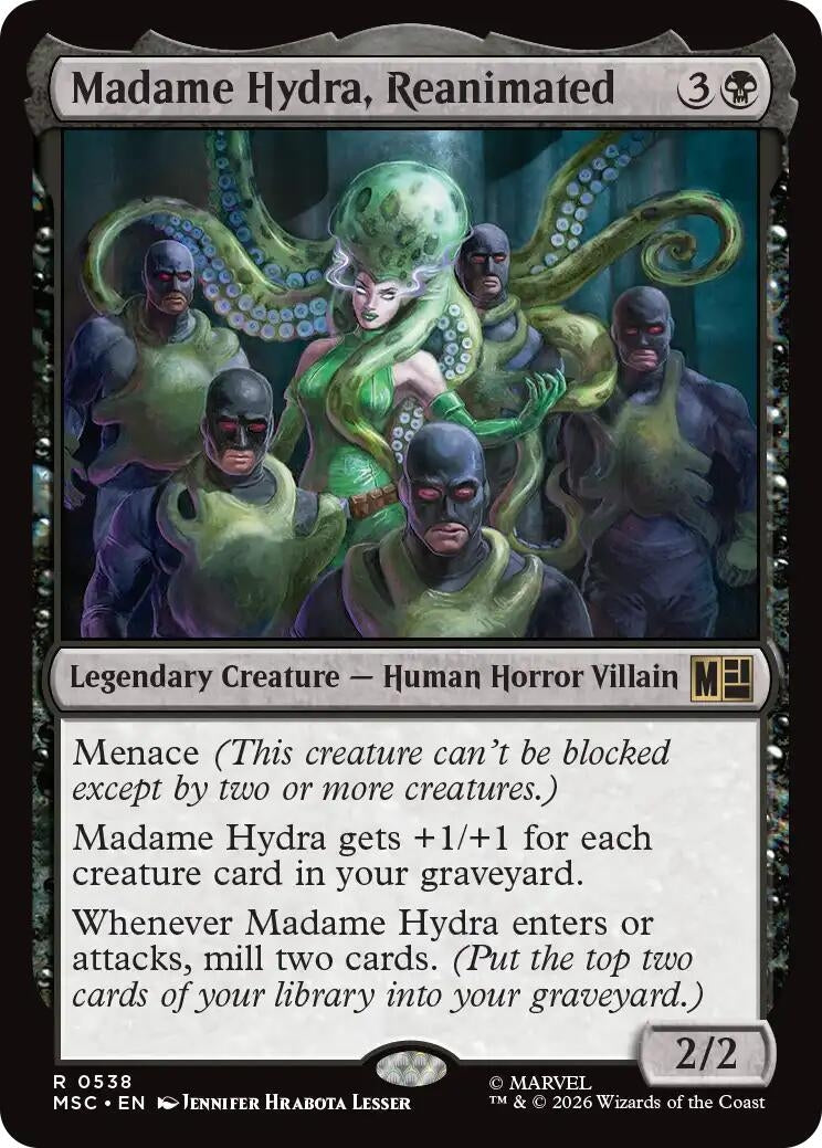 Image for Madame Hydra, Reanimated (538) (Foil) (Commander: Marvel Super Heroes) (MSC) - Magic: The Gathering