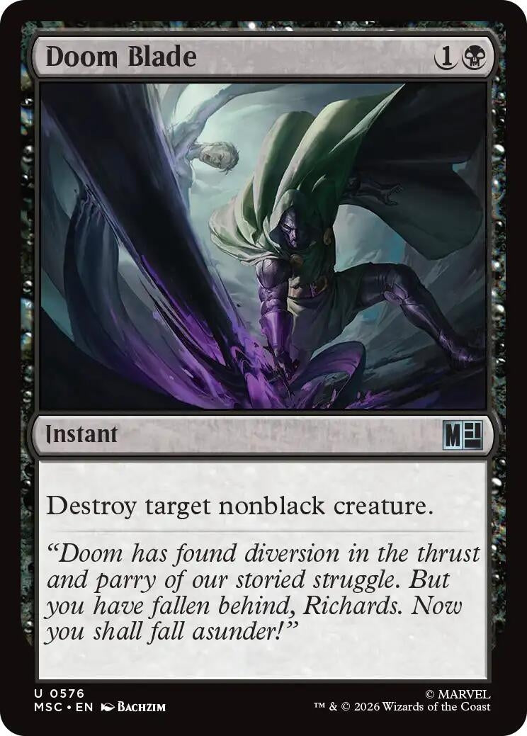 Image for Doom Blade (576) (Commander: Marvel Super Heroes) (MSC) - Magic: The Gathering