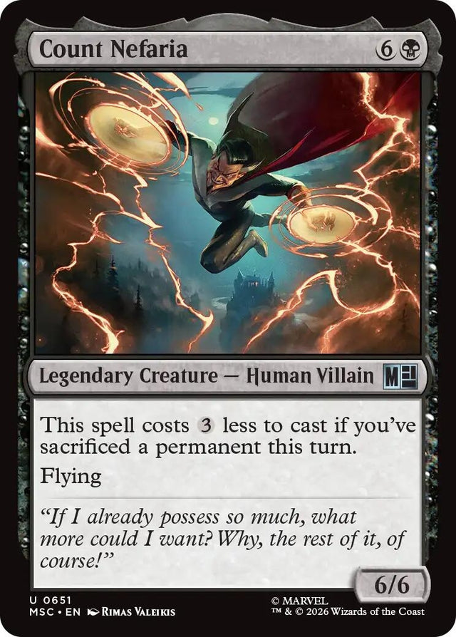 Image for Count Nefaria (651) (Commander: Marvel Super Heroes) (MSC) - Magic: The Gathering