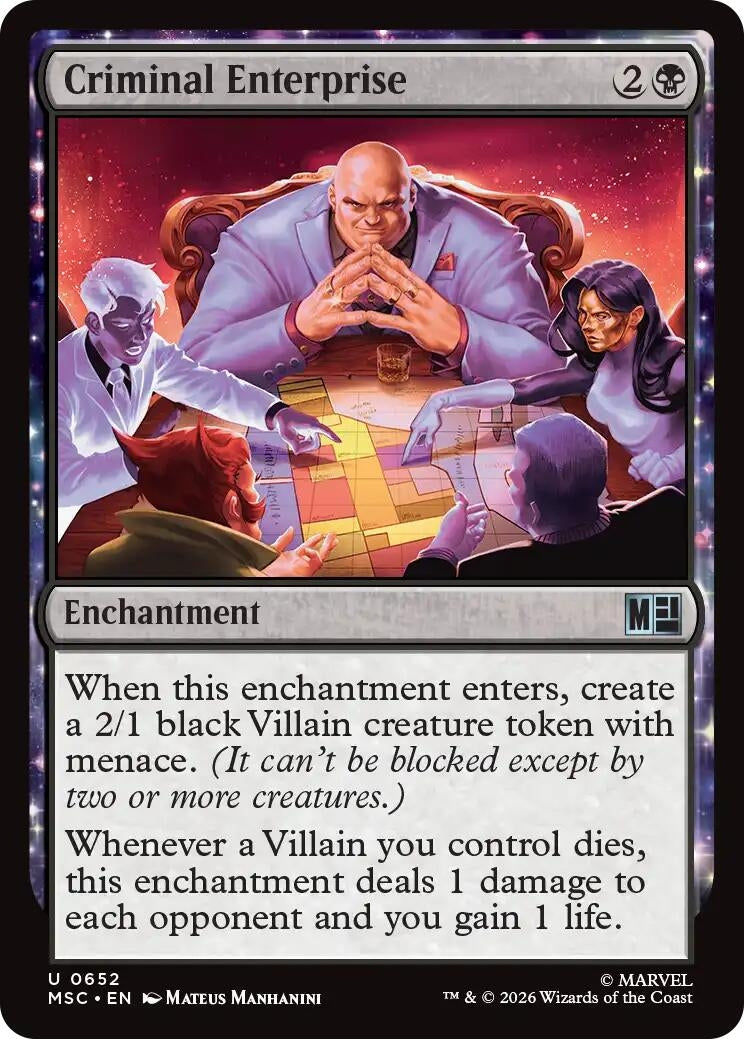 Image for Criminal Enterprise (652) (Commander: Marvel Super Heroes) (MSC) - Magic: The Gathering
