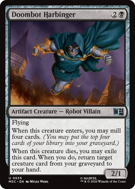 Image for Doombot Harbinger (655) (Foil) (Commander: Marvel Super Heroes) (MSC) - Magic: The Gathering