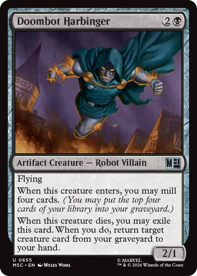 Image for Doombot Harbinger (655) (Foil) (Commander: Marvel Super Heroes) (MSC) - Magic: The Gathering