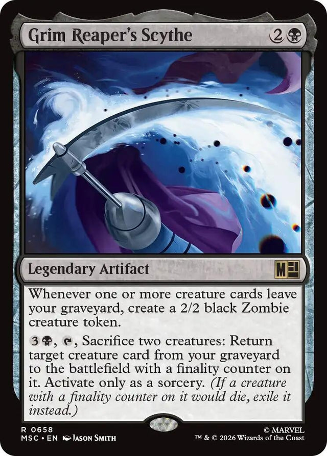 Image for Grim Reaper's Scythe (658) (Commander: Marvel Super Heroes) (MSC) - Magic: The Gathering