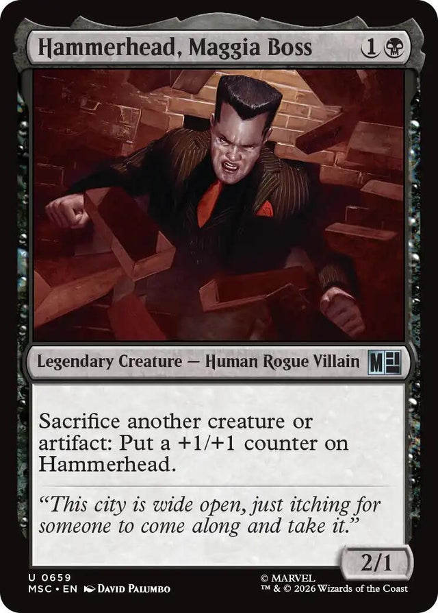 Image for Hammerhead, Maggia Boss (659) (Commander: Marvel Super Heroes) (MSC) - Magic: The Gathering