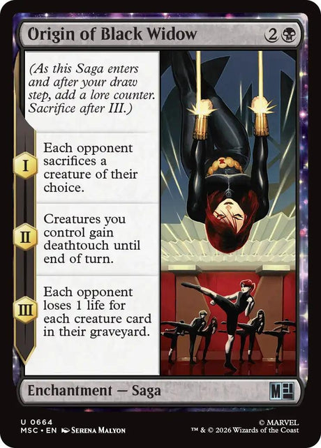 Image for Origin of Black Widow (664) (Commander: Marvel Super Heroes) (MSC) - Magic: The Gathering