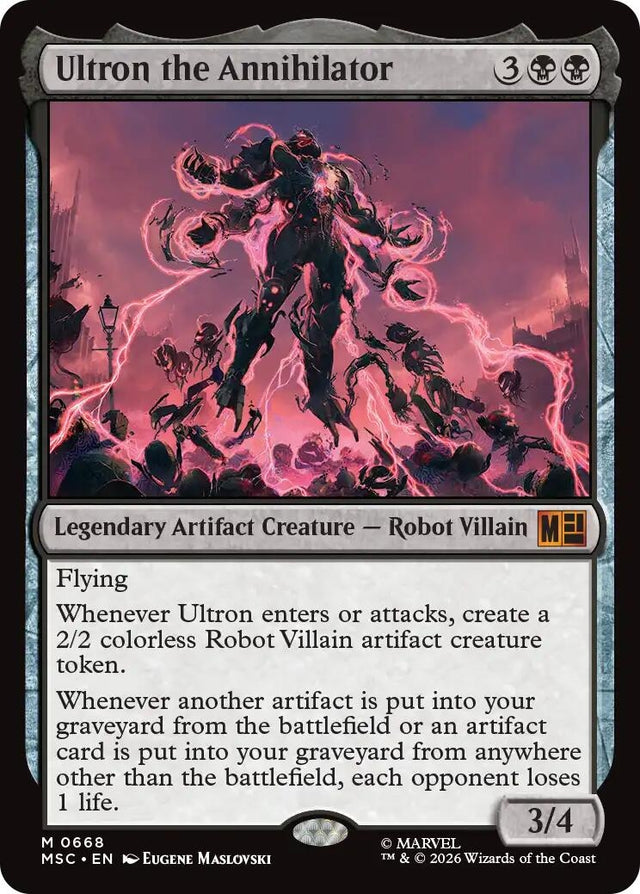 Image for Ultron the Annihilator (668) (Commander: Marvel Super Heroes) (MSC) - Magic: The Gathering