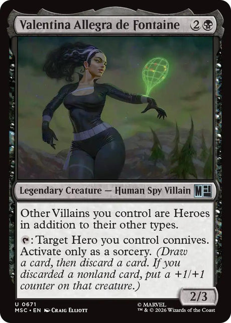 Image for Valentina Allegra de Fontaine (671) (Foil) (Commander: Marvel Super Heroes) (MSC) - Magic: The Gathering