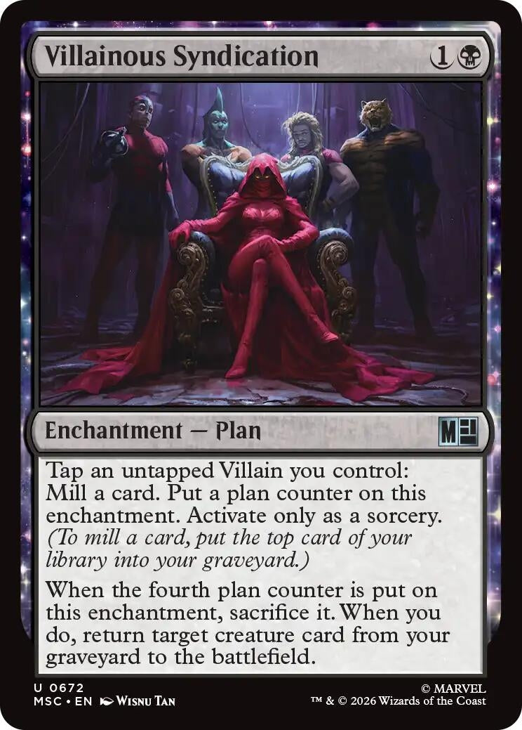 Image for Villainous Syndication (672) (Foil) (Commander: Marvel Super Heroes) (MSC) - Magic: The Gathering
