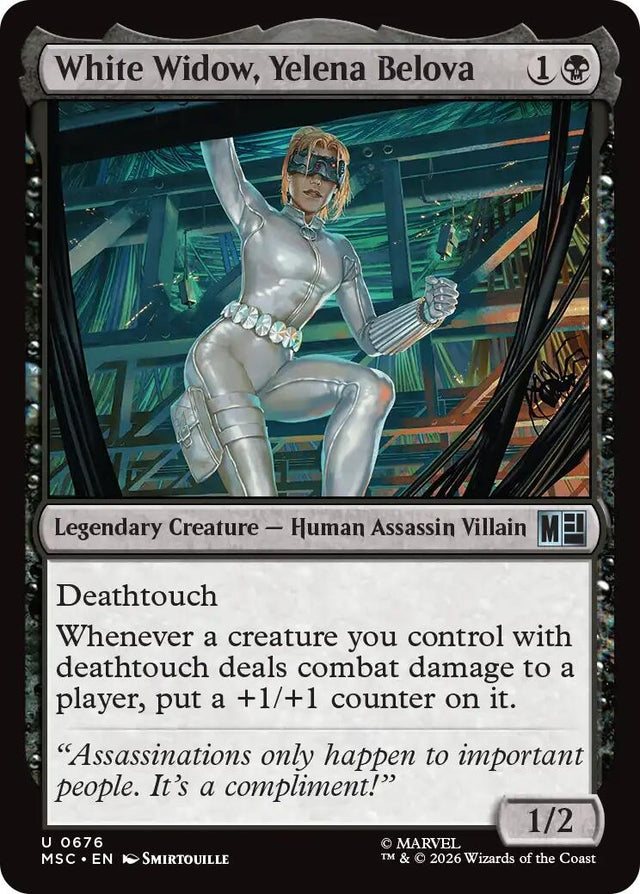 Image for White Widow, Yelena Belova (676) (Foil) (Commander: Marvel Super Heroes) (MSC) - Magic: The Gathering