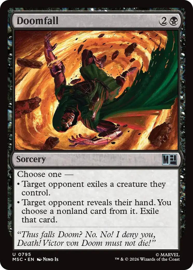 Image for Doomfall (795) (Foil) (Commander: Marvel Super Heroes) (MSC) - Magic: The Gathering