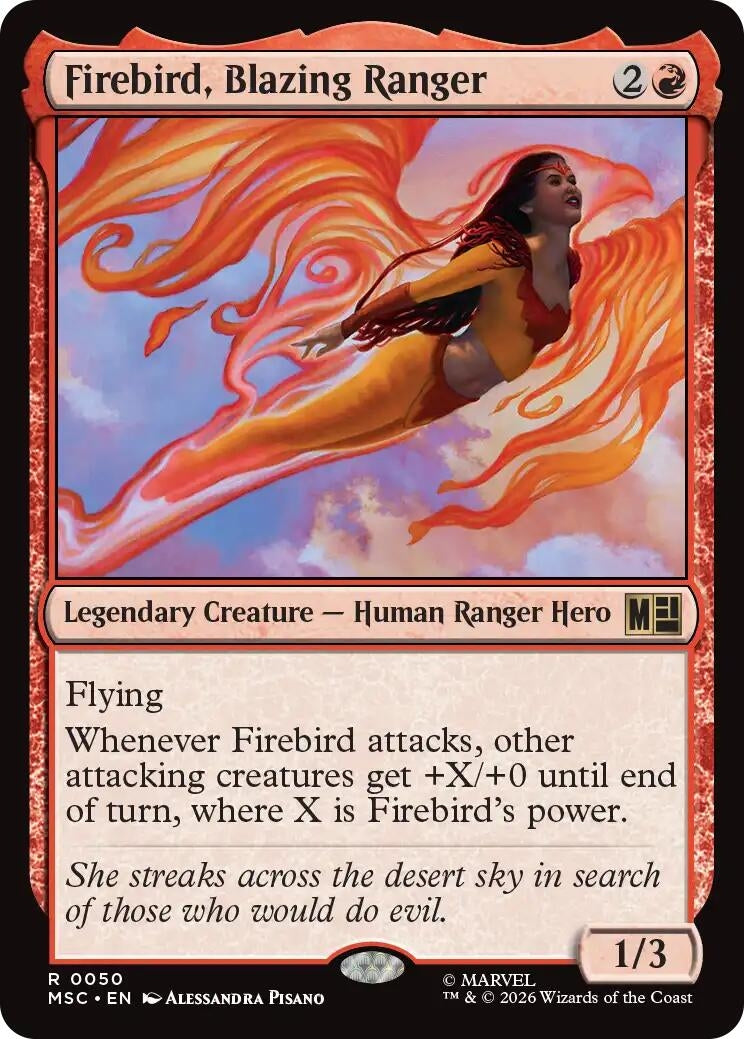 Image for Firebird, Blazing Ranger (50) (Commander: Marvel Super Heroes) (MSC) - Magic: The Gathering