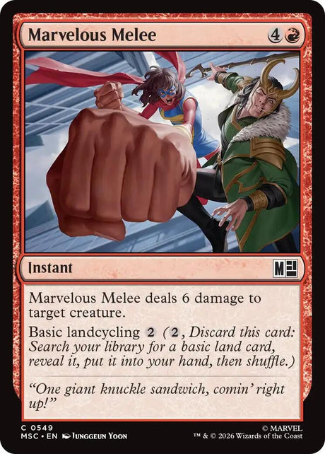 Image for Marvelous Melee (549) (Commander: Marvel Super Heroes) (MSC) - Magic: The Gathering