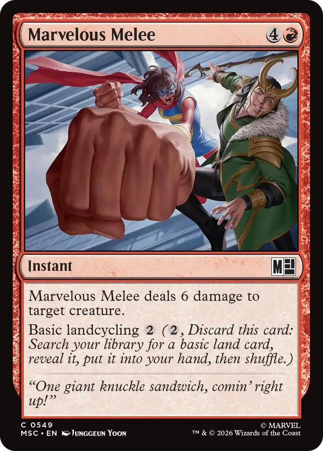 Image for Marvelous Melee (549) (Commander: Marvel Super Heroes) (MSC) - Magic: The Gathering