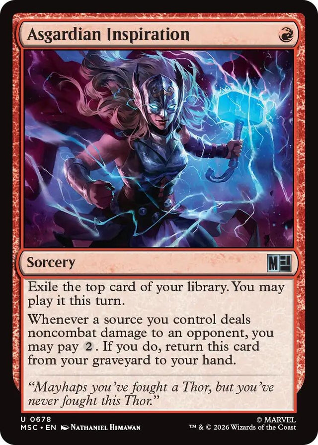 Image for Asgardian Inspiration (678) (Commander: Marvel Super Heroes) (MSC) - Magic: The Gathering