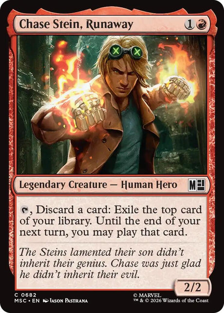Image for Chase Stein, Runaway (682) (Foil) (Commander: Marvel Super Heroes) (MSC) - Magic: The Gathering