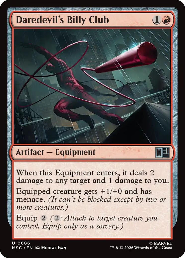 Image for Daredevil's Billy Club (686) (Foil) (Commander: Marvel Super Heroes) (MSC) - Magic: The Gathering