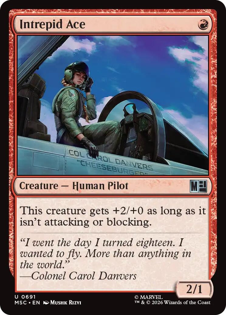 Image for Intrepid Ace (691) (Foil) (Commander: Marvel Super Heroes) (MSC) - Magic: The Gathering