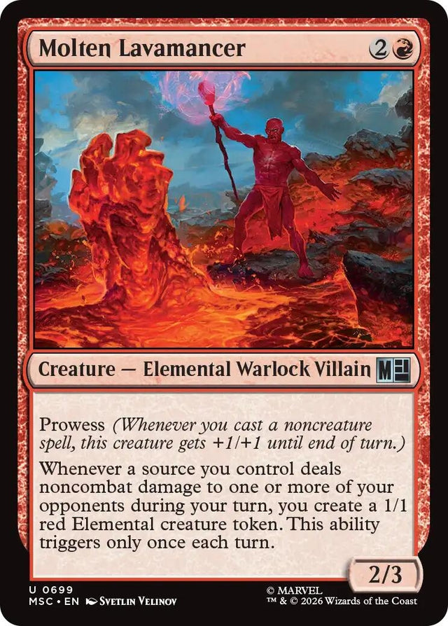 Image for Molten Lavamancer (699) (Commander: Marvel Super Heroes) (MSC) - Magic: The Gathering