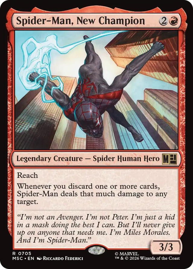 Image for Spider-Man, New Champion (705) (Commander: Marvel Super Heroes) (MSC) - Magic: The Gathering