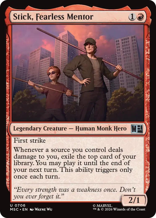 Image for Stick, Fearless Mentor (706) (Commander: Marvel Super Heroes) (MSC) - Magic: The Gathering