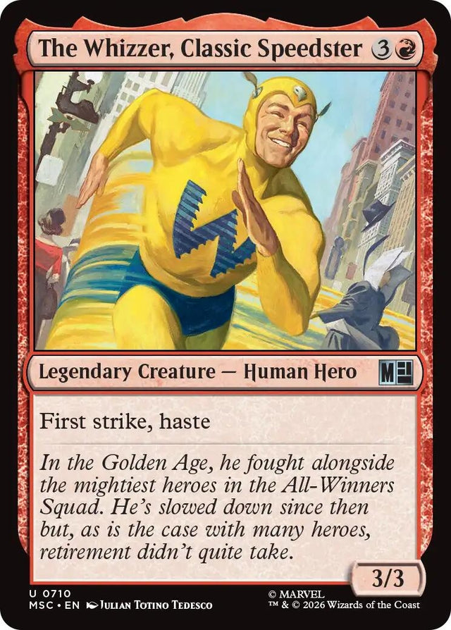 Image for The Whizzer, Classic Speedster (710) (Foil) (Commander: Marvel Super Heroes) (MSC) - Magic: The Gathering