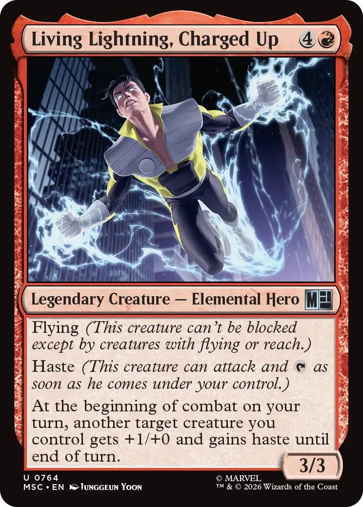Image for Living Lightning, Charged Up (764) (Commander: Marvel Super Heroes) (MSC) - Magic: The Gathering