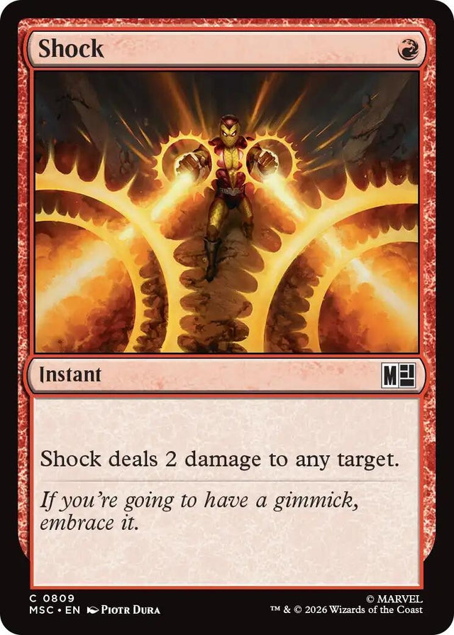 Image for Shock (809) (Foil) (Commander: Marvel Super Heroes) (MSC) - Magic: The Gathering