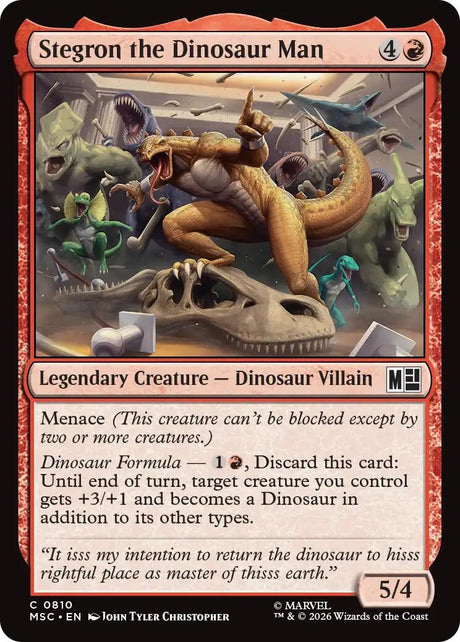 Image for Stegron the Dinosaur Man (810) (Commander: Marvel Super Heroes) (MSC) - Magic: The Gathering