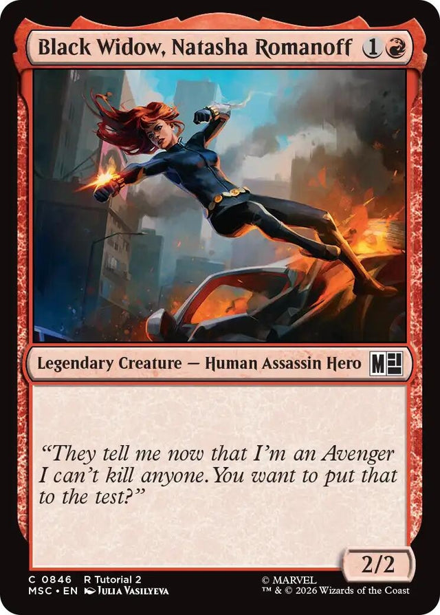 Image for Black Widow, Natasha Romanoff (0846) (846) (Commander: Marvel Super Heroes) (MSC) - Magic: The Gathering