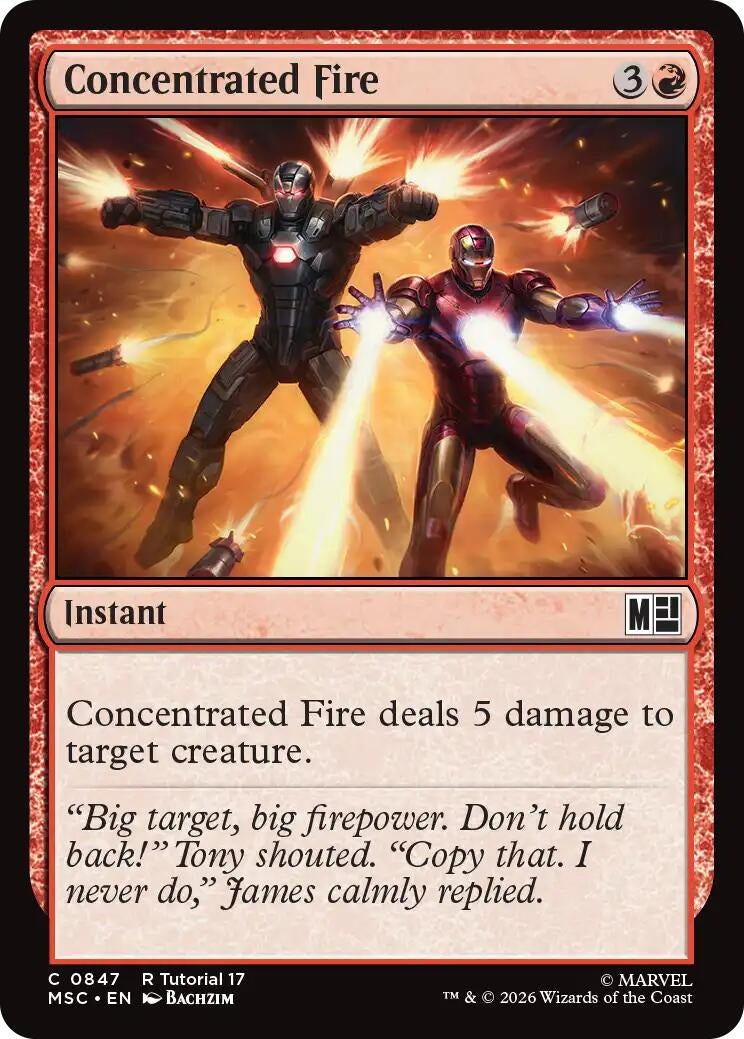 Image for Concentrated Fire (0847) (847) (Commander: Marvel Super Heroes) (MSC) - Magic: The Gathering