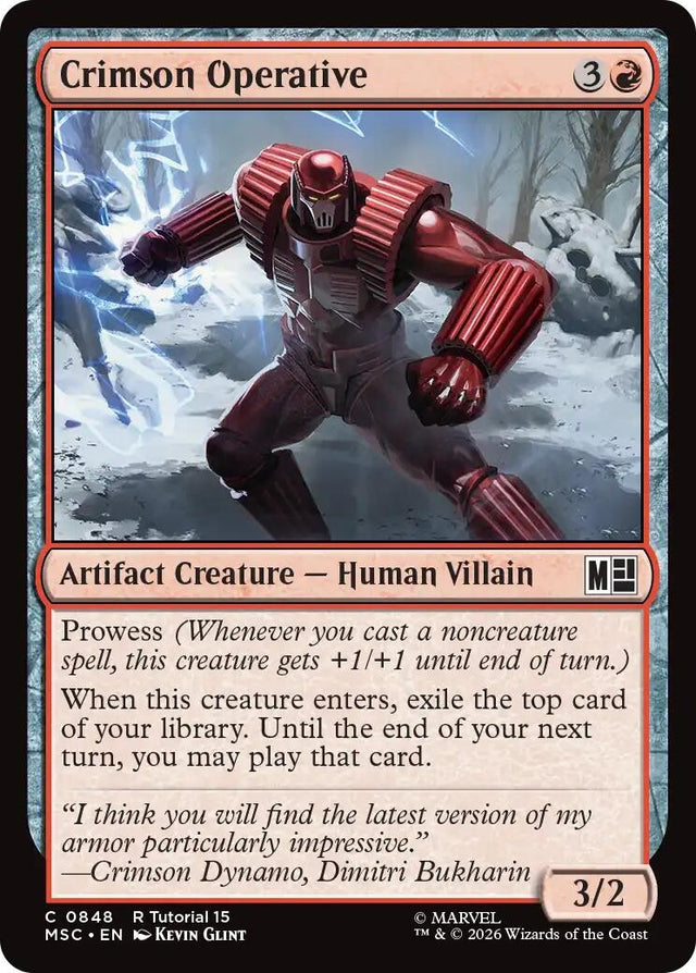 Image for Crimson Operative (848) (Commander: Marvel Super Heroes) (MSC) - Magic: The Gathering